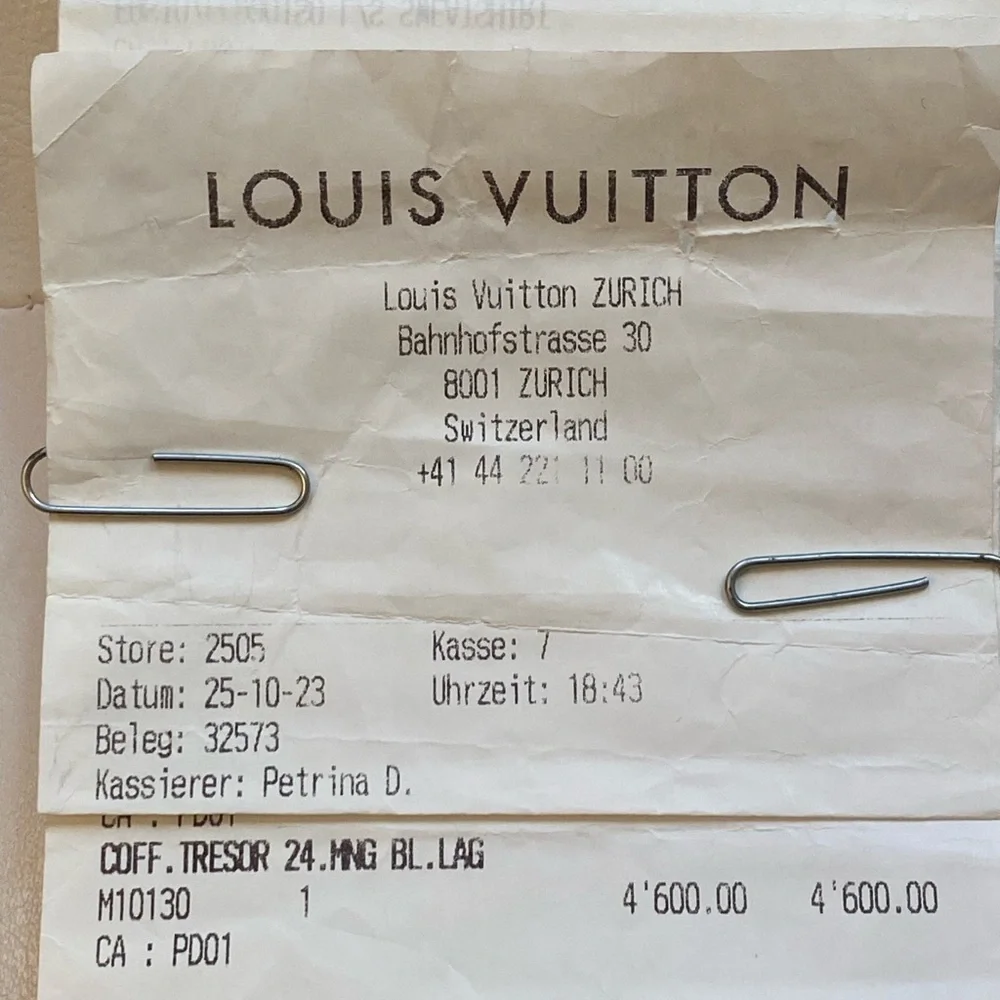 Louis Vuitton Gray Coussin Leather Bag with Iridescent Chain - Picture 9 of 9